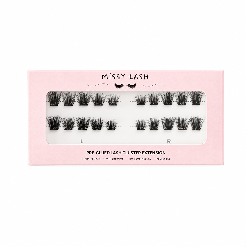 Lite Volume Trial Travel Pack Pre-Glued Lash Clusters Extensions