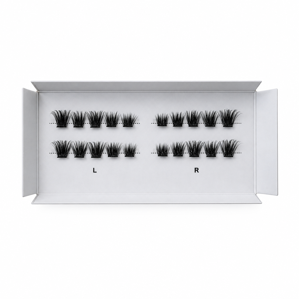 Lite Volume Trial Travel Pack Pre-Glued Lash Clusters Extensions